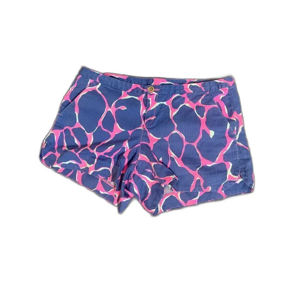 Lilly Pulitzer Adie Short Women's Size 6 Tiki Pink Broken Shaker